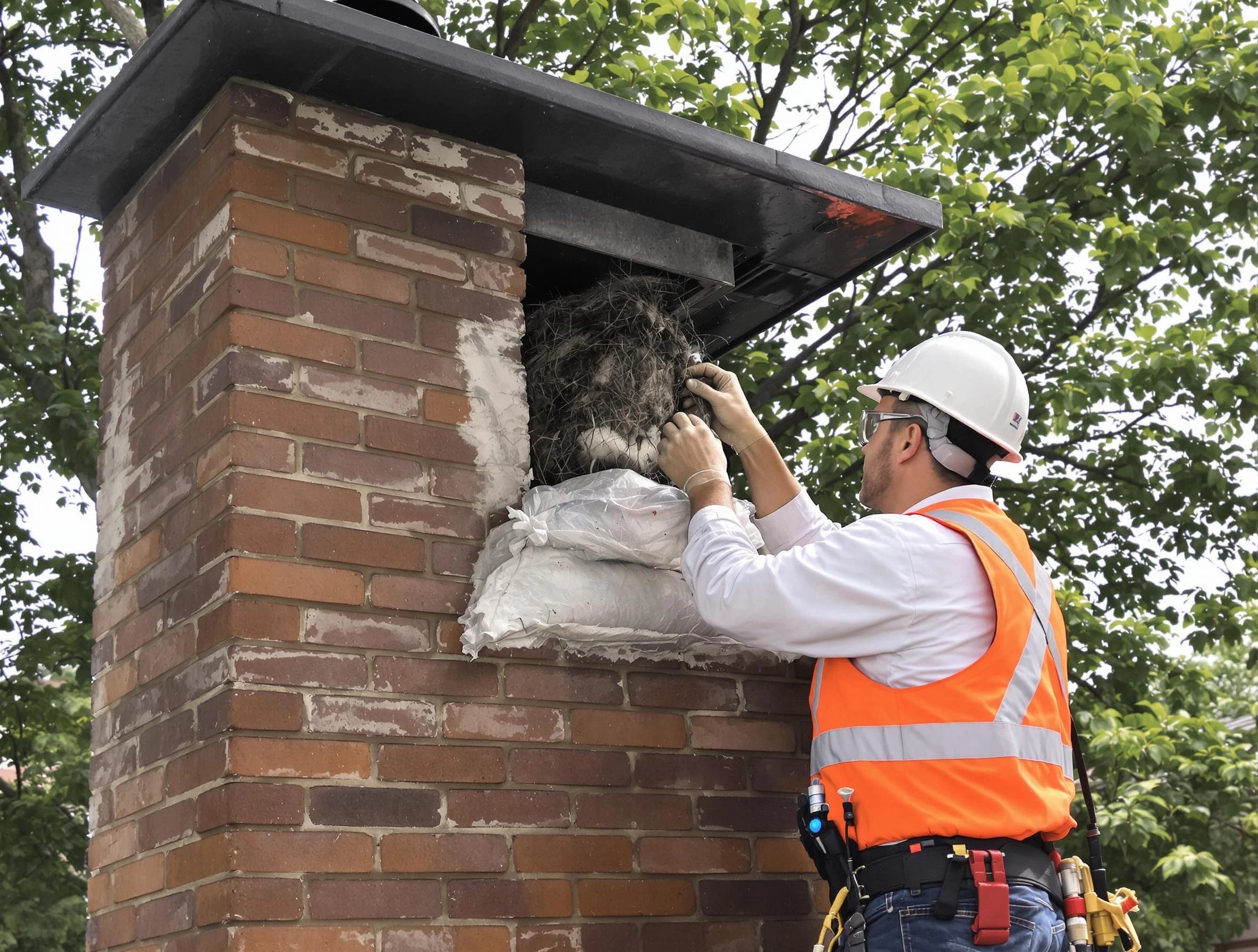 Humane removal of debris and animals by Paramus Chimney Sweep in Paramus, NJ