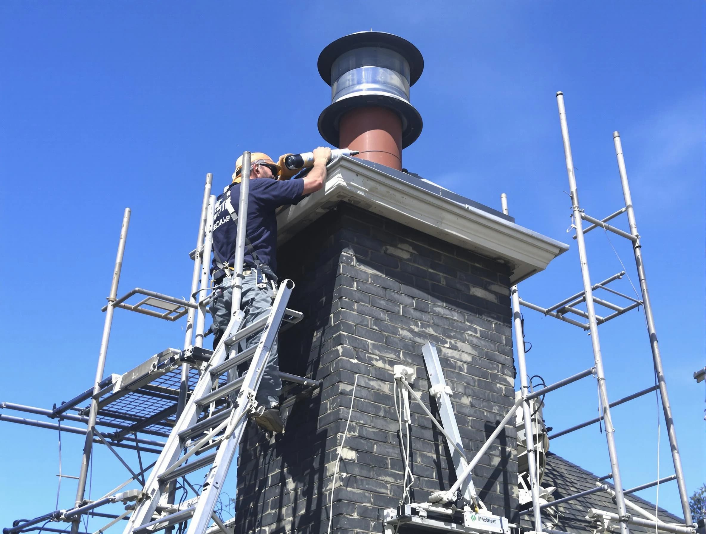 Sturdy chimney crown finished by Paramus Chimney Sweep in Paramus, NJ
