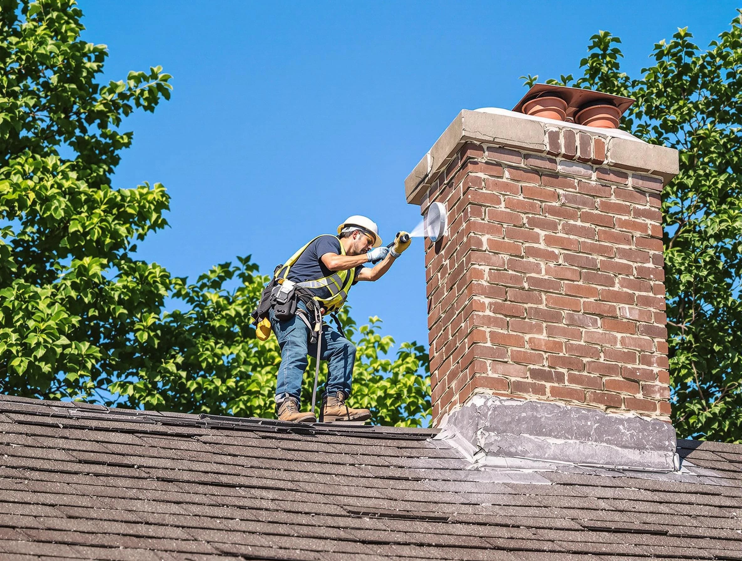 Paramus Chimney Sweep performing an inspection with advanced tools in Paramus, NJ