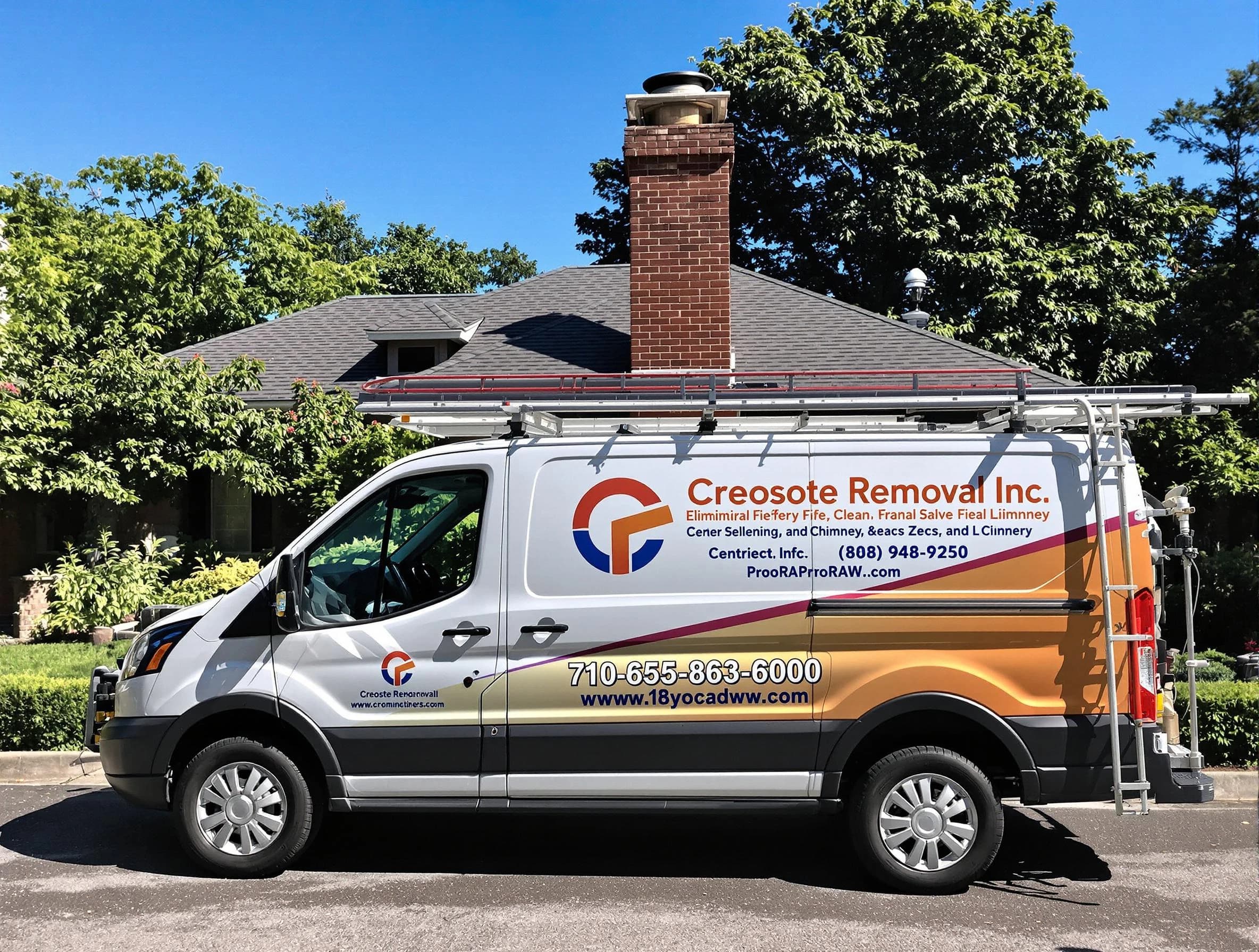 Paramus Chimney Sweep technician removing creosote safely in Paramus, NJ